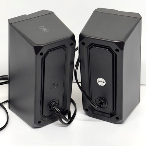 Red Dragon Anvil Desktop Computer Speakers Black with Cords - Tested Work Great - Photo 7/11