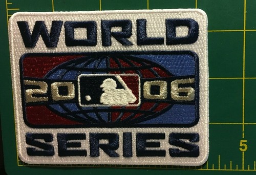 World Series patch Detroit Tigers ST Louis Cardinals 2006 MLB iron on 4.25" wide - Picture 3 of 3