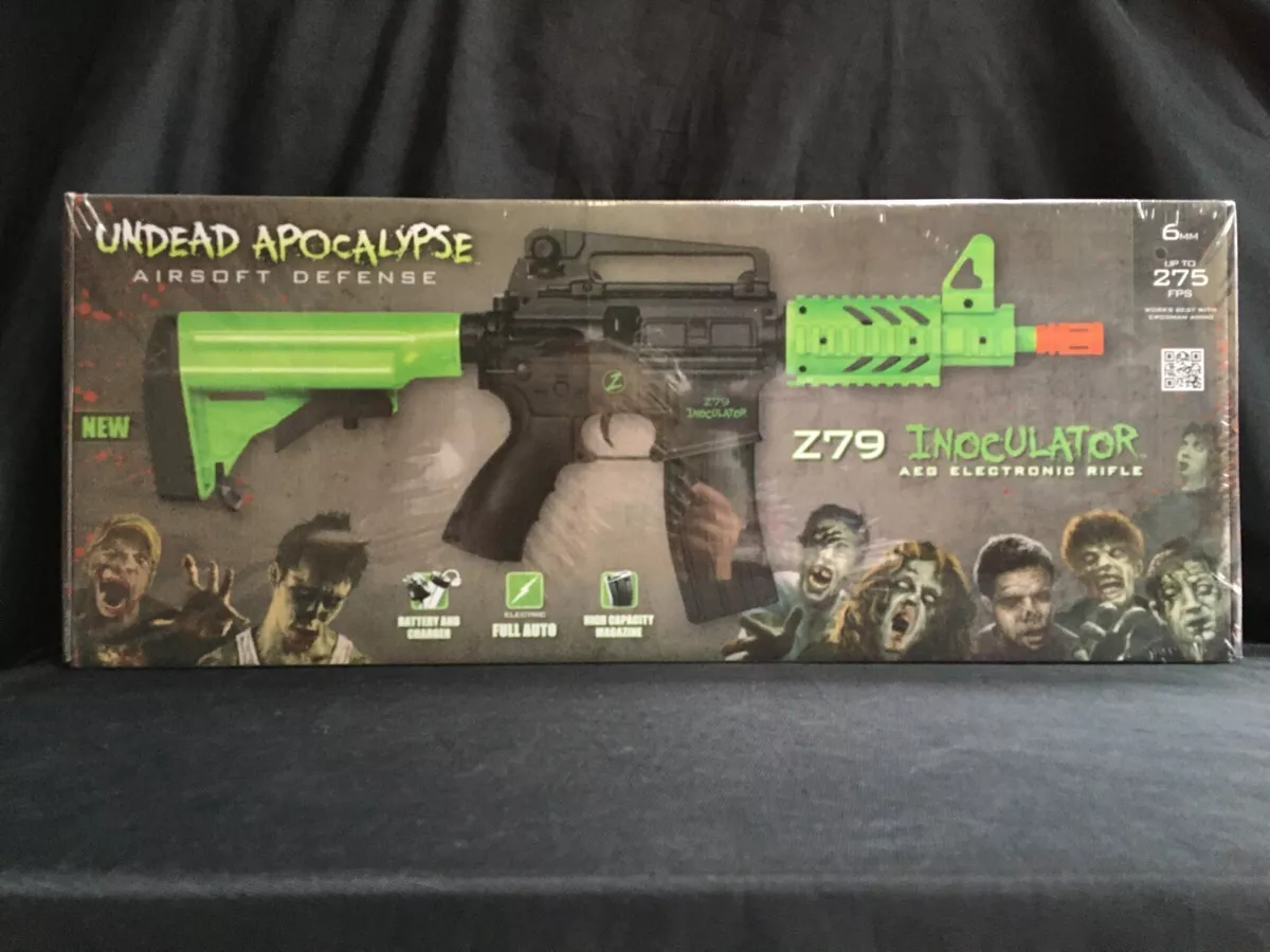 CROSMAN UNDEAD APOCALYPSE AIRSOFT Z79 INOCULATOR AEG ELEC. RIFLE CROSMAN UNDEAD APOCALYPSE AIRSOFT Z79 INOCULATOR AEG ELEC. RIFLE