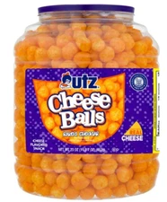Utz Cheese Balls, 23 oz Barrel