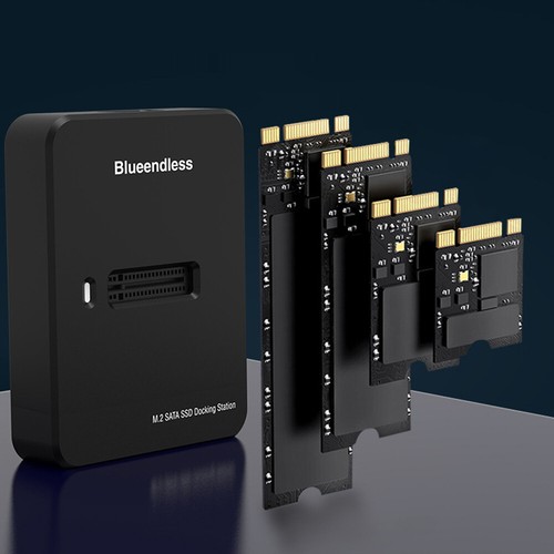 M.2 NVME Externes SSD-Gehäuse für M.2 NGFF Sata SSD-Dockingstation (SD01A) DE - Afbeelding 3 van 10
