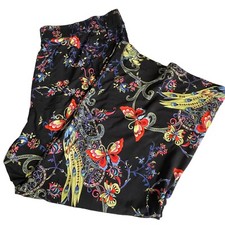 Johnny Was NWT Pottery Wide Leg Pant Multi Butterfly Bamboo Blend 3XL Bohemian