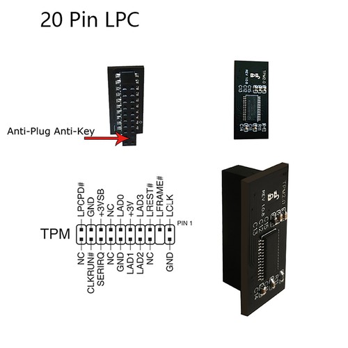 TPM2.0 Sicherheitsmodul Trusted Platform für MSI MS -4136 -4462 - Bild 6 von 8