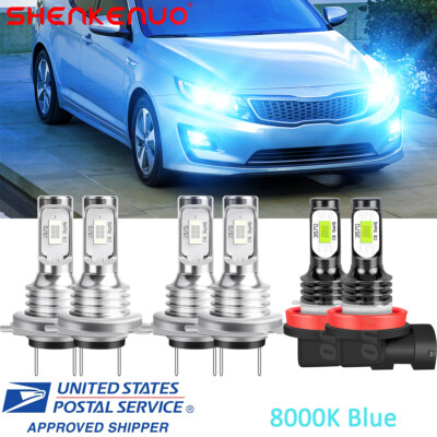 For 2014 2015 KIA OPTIMA 8000K LED Headlight High/Low+Fog Light Bulbs Kits HK