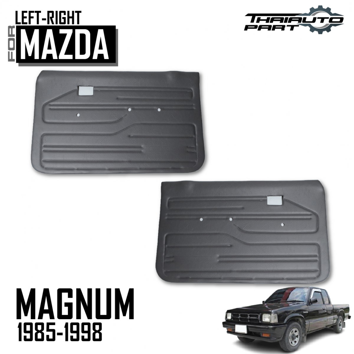 Door Panel Grey Interior Pair LR Inside For Mazda B2500 B2200 UF