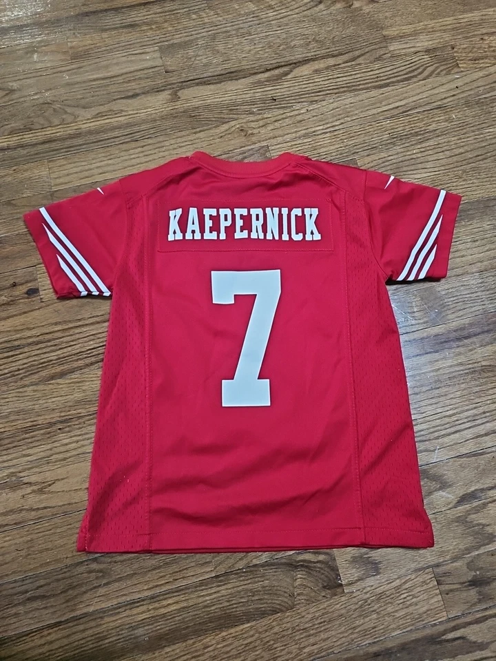 Colin Kaepernick 旧金山 49 人队耐克超级碗 XLVII 球衣状况良好  — 第 4/4 张图片