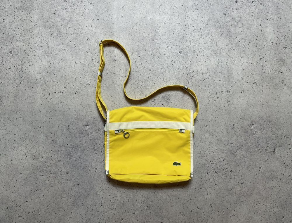 Vintage Messenger Crossbody Slim Bag Lacoste Y2K Yellow | eBay Vintage Messenger Crossbody Slim Bag Lacoste Y2K Yellow | eBay