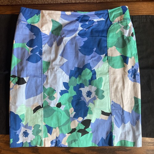 NEW YORK & COMPANY NY Co Stretch Damen Größe 12 gerader Bleistiftrock blau grün - Bild 20 von 24