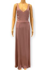 show me your mumu Womens v neck sleeveless mauve maxi /bridesmaid dress Size S
