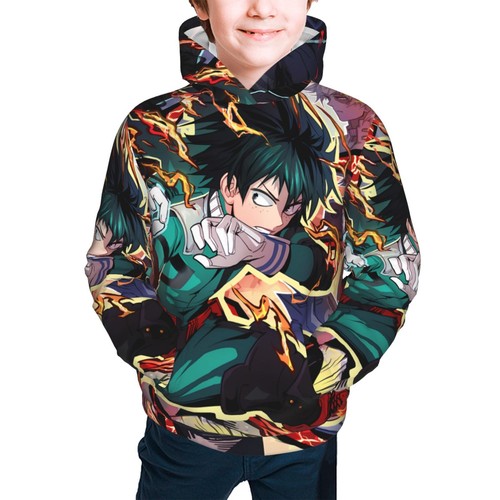 My Hero Academia Anime Kids Teens Hoodies Casual Pullover Sweatshirts 7-20 Years - Picture 21 of 33