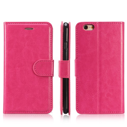 Schwarze Luxus Leder Flip Wallet Case Hülle Apple iPhone 7 USA SCHNELLER VERSAND! - Bild 4 von 12