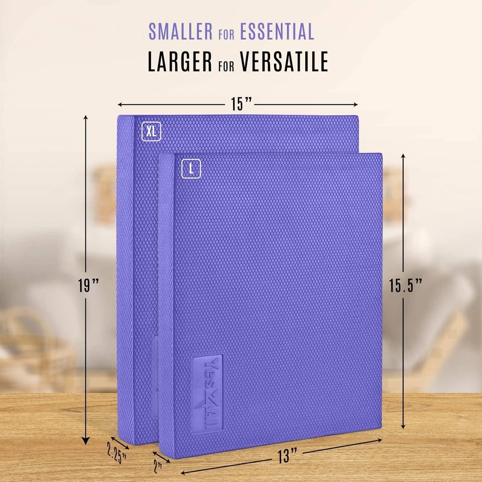 Almohadilla de equilibrio de espuma extra grande Yes4All, grande, C. púrpura - L - 15,5" x 13" x 2"  Foto 4 de 4
