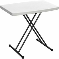 Blow Moulded Garden Camping Folding Table with Adjustable Height