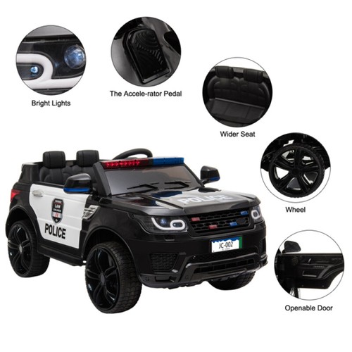 12V Kids Ride On Car 2.4G RC Electric Car, LED Flashing Light, Music & Horn Toy - Picture 5 of 15