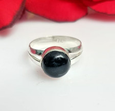 Black Onyx Natural Gemstone Ring Solid 925 Sterling Silver Handmade Ring Jewelry