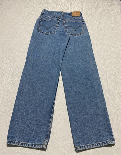 Levi's 550 Relaxed Fit Student Jeans Boys Size 16 Blue - Picture 3 of 10