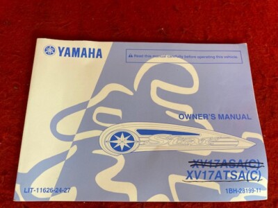 Yamaha Owners Manual for XVS95CTY(C) Models  (J3)