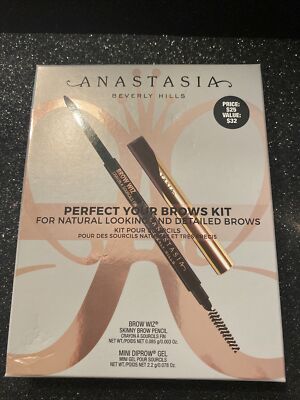 Anastasia Beverly Hills Perfect Your Brows Kit (Brow Wiz + Mini - #Ebony 2pcs