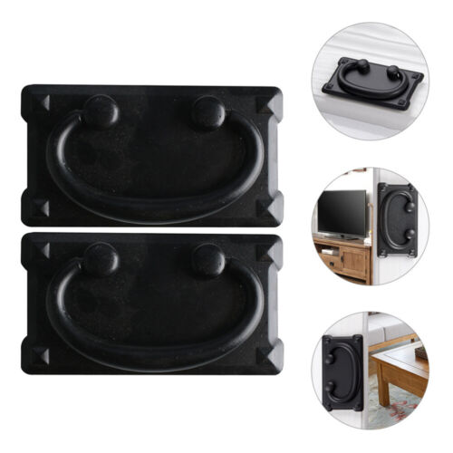 2 Pcs Vintage Pull Ring Handle Handles for Drawers Kitchen Cabinet