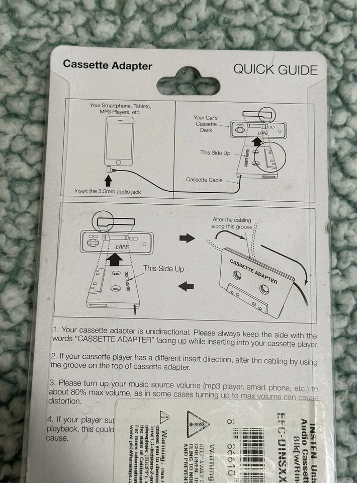 Adaptador de cinta de casete de audio para automóvil paquete de conexión de CD portátil con conector de 3,5 mm Foto 4 de 4