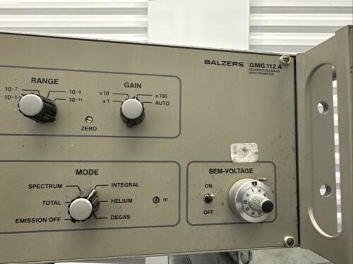 Balzers QMG112 Spettrometro di massa quadrupolo non si accende così com'è - Foto 3 di 8