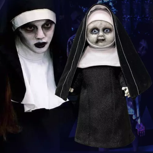 The Nun Dolls Creepy Catholic Halloween Figure Replica Cosplay Prop Horror Movie - Picture 2 of 8