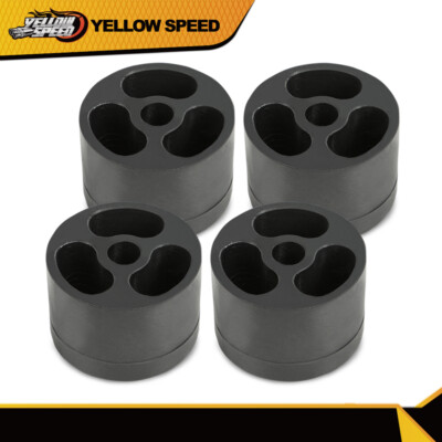 4PCS Fit For 2'' Tall x 3'' Wide Black Body Lift Heightening Blocks 3296 