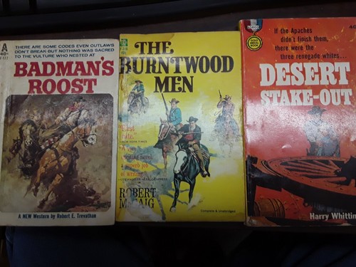 40 Cent Vintage Taschenbuch Western Konvolut 3 Titel siehe Bilder & Beschreibung für Info G 240213