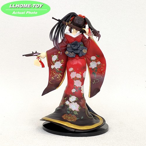 Anime DATE Tokisaki Kurumi Red Kimono Two Guns Figure Statue Toy Gift - Picture 4 of 7