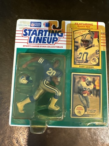 1990 Barry Sanders Kenner Starting Lineup w/protective shell | eBay