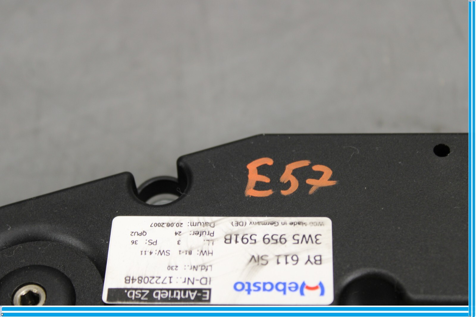 03-12 Bentley Continental Sunroof Sun Roof Screen Protection Motor Oem