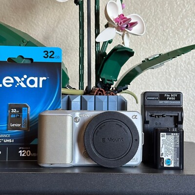 Sony Alpha NEX-3 Interchangeable Lens Digital Camera Silver Body Only APS-C