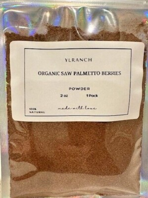 #ad #ad Organic Saw Palmetto Berries Powder Farm Fresh Packed USA Free Ship $35.95