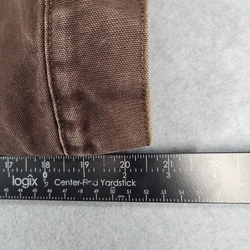 Carhartt J233 DKB Dark Brown Sherpa Lined Trucker Detroit Jacket Men’s Size 2XL - Picture 10 of 11