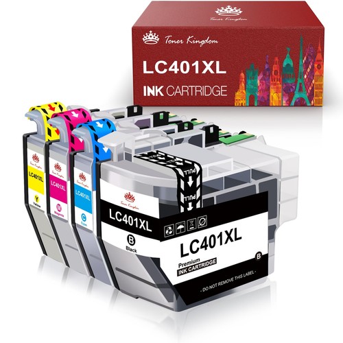 4x Cartucho de tinta BMCY compatible para Brother LC401XL MFC-J1012DW MFC-J1170DW - Imagen 2 de 6