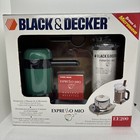 Black & Decker Expresso Mio Espresso Beverage Kit Microwave In Minutes W/frother