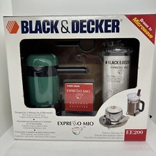 Black & Decker Expresso Mio Espresso Beverage Kit Microwave In Minutes W/frother
