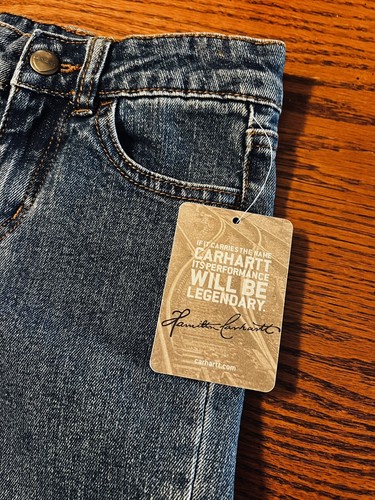 Carhartt Girl's 5 pocket denim jeans CK9420 Size 4 NWT - Picture 2 of 7