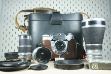 Voigtlander BESSAMATIC CS + SKOPAREX 35/3.4 + SEPTON 50/2 + DYNAREX 135/4 +200/4