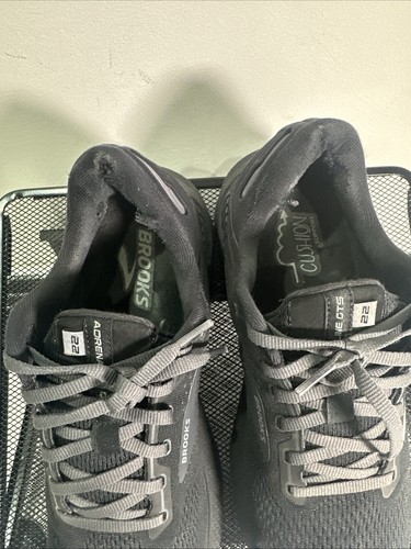 Scarpe da ginnastica Brooks da uomo taglia UK 8,5 Adrenaline GTS 22 nere da corsa su strada - Foto 4 di 24