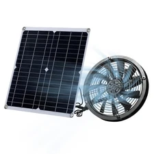 9.8in Solar Exhaust Fan With Solar Panel Portable Vent Fan Kit IP65 BHOH