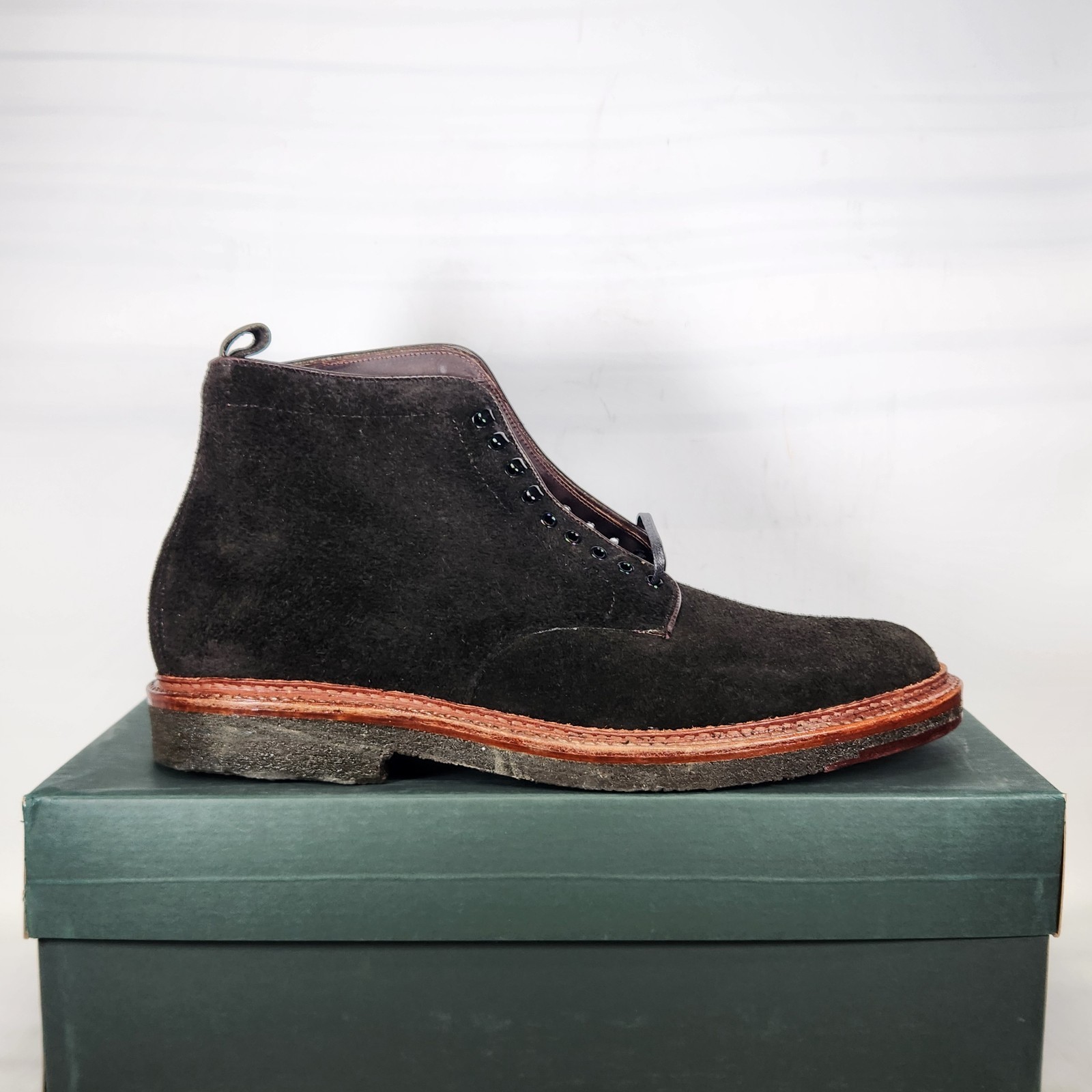 Alden D6839H Earth Reverse Chamois Plain Toe Boot