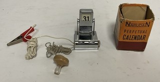 Crystal Diode Radio Vintage Nardan Desk Calendar Home Made