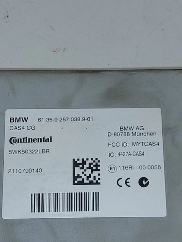 BMW 5 F10 F11 2012 Diesel Komplettsatz Motorsteuergerät Zündschloss 8513242 - Bild 7 von 9