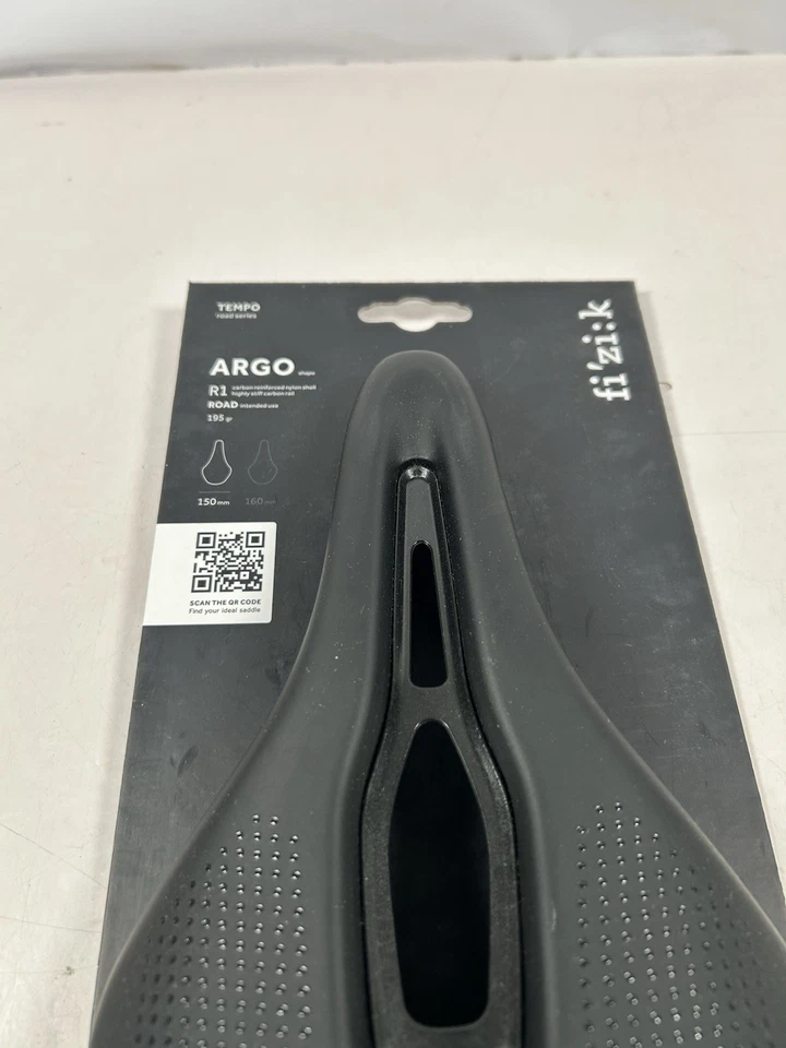Sillín FIZIK Tempo Argo R1 150 - 150 mm - negro carbono Foto 2 de 4