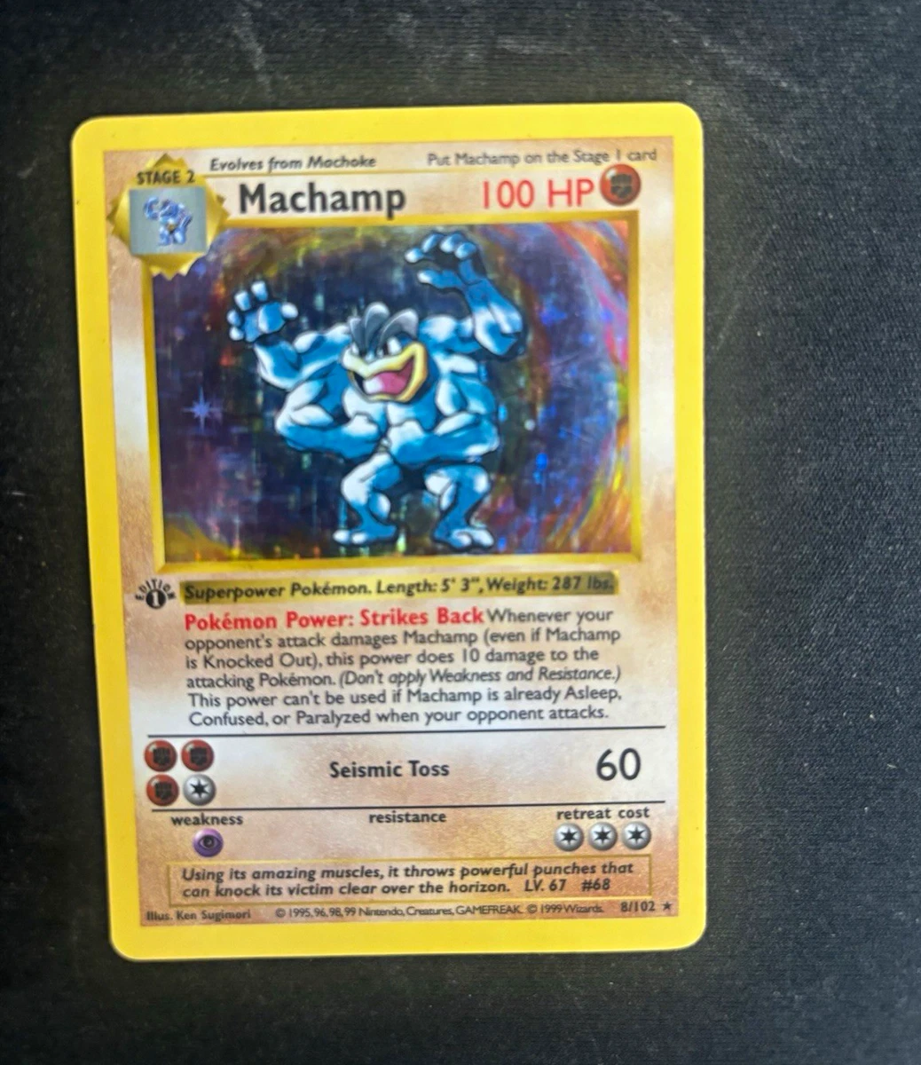 First Edition Pokémon Machamp Individual Cards for sale - eBay