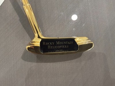 Rocky Mountain Helicopters - 24K gold plated putter -Display Golf Club