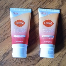 Lume Whole Body Deodorant Cream Aluminum-Free AHA Clean Tangerine 0.5 oz 2 