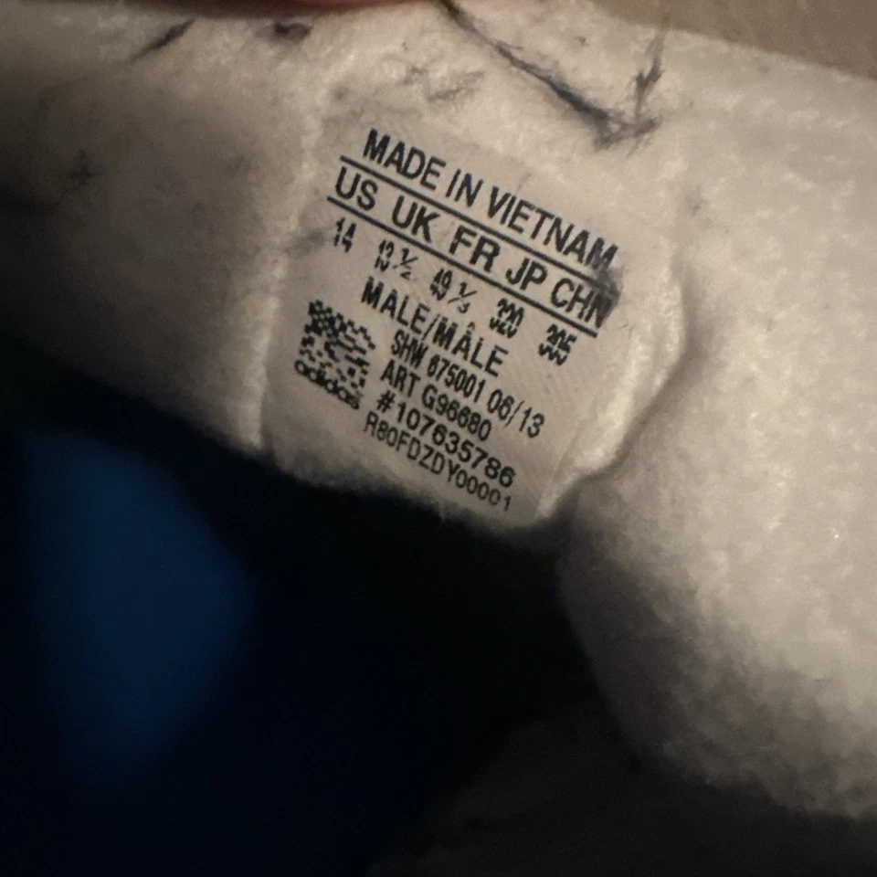 Adidas Gazelle Mens 14 Blue Suede - Image 4 of 4