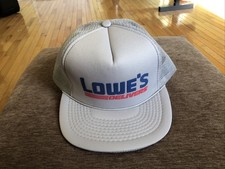 Vintage Lowes Hat Cap Snap Back Gray Rope Trucker Mesh Adjustable
